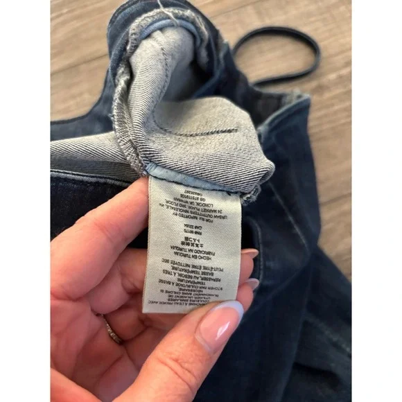 Free People Lace Up Skinny Jeans Womens 25 Blue High Rise Stretch Denim - Picture 5 of 5